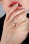 Heliophilia Silver Anillo de Zirconio Plateado Ajustable